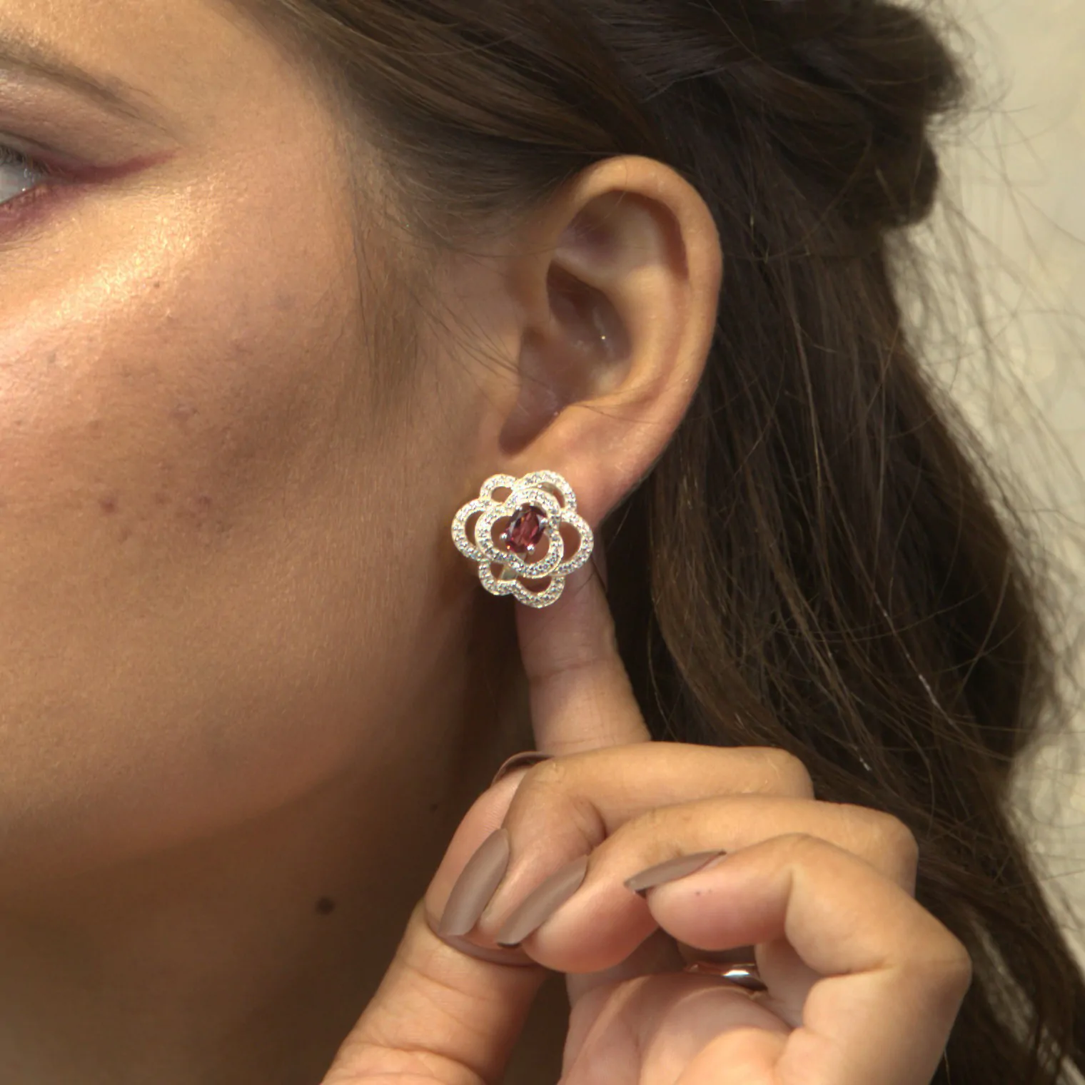 Garnet Vintage Earrings