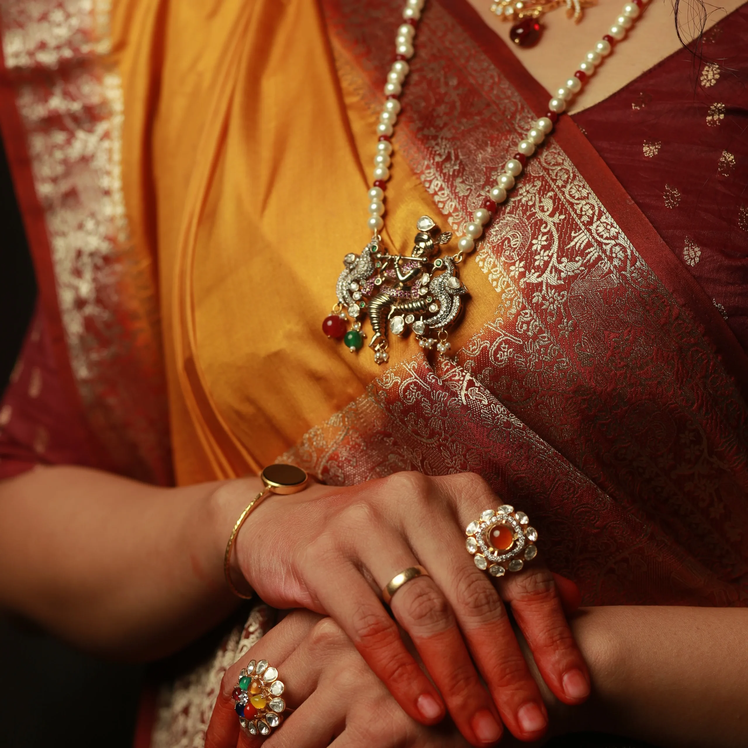 Antique Kanha Ji Necklace Set