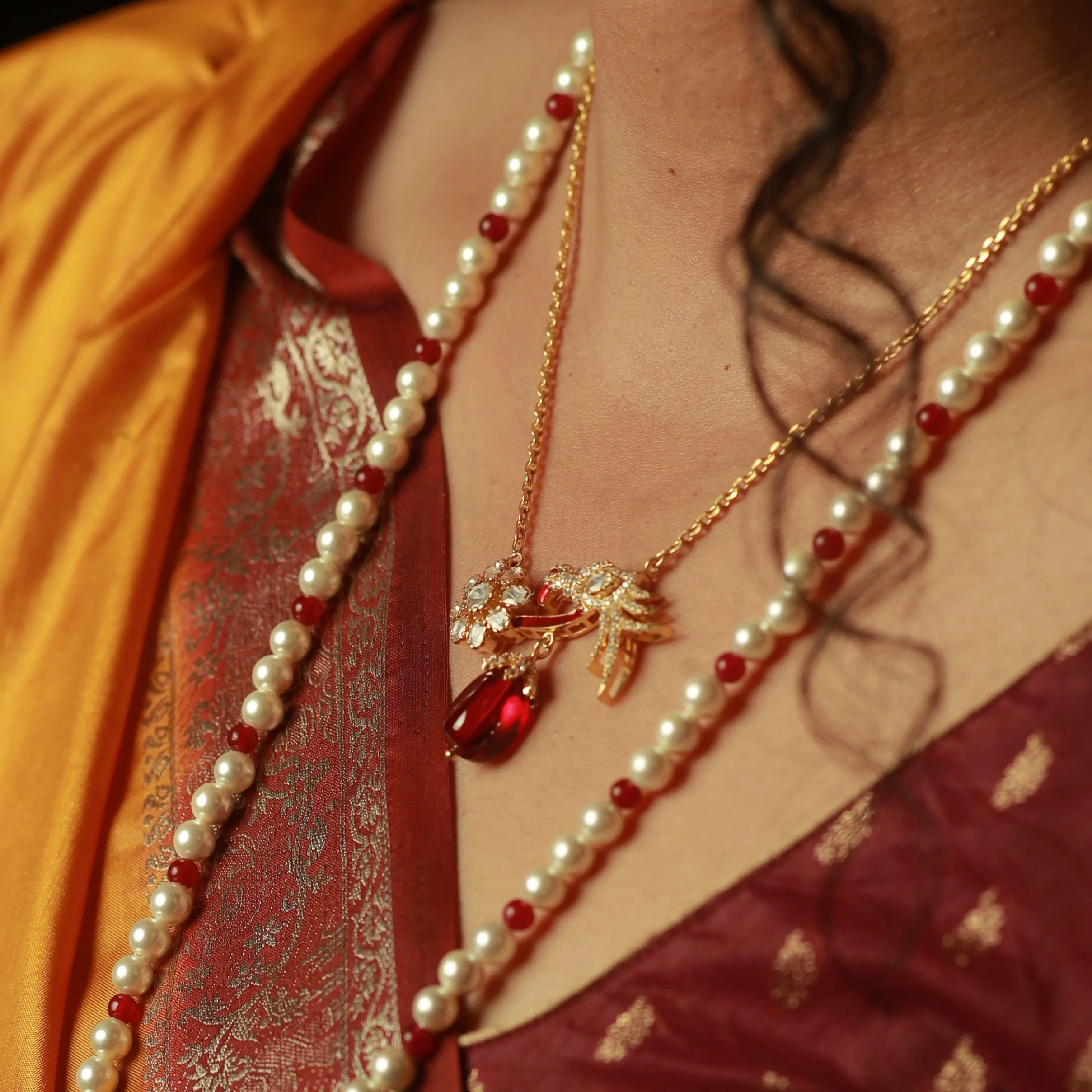 Parrot Polki Necklace