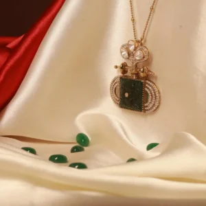 Antique Green Aventurine Polki Set