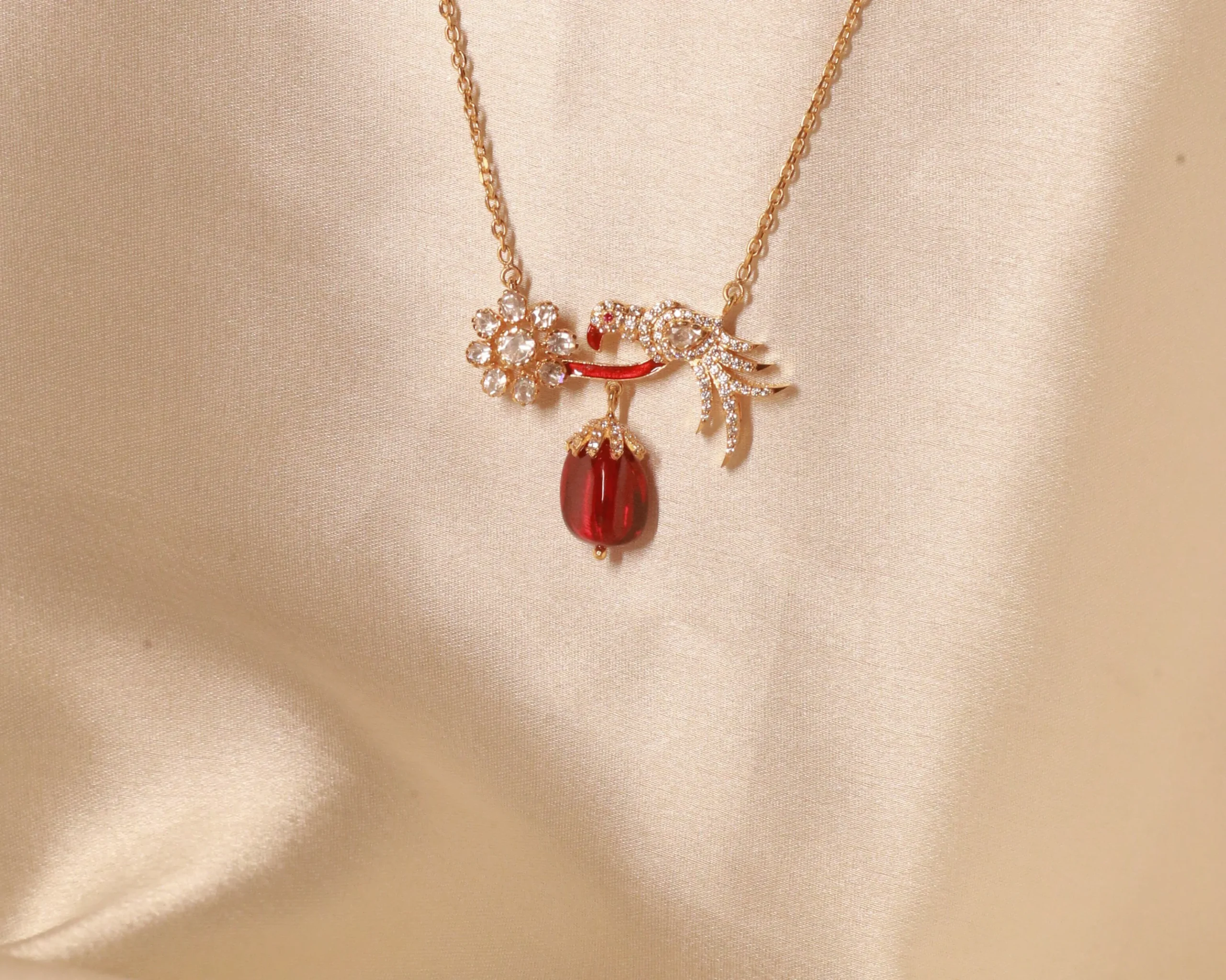 Parrot Polki Necklace