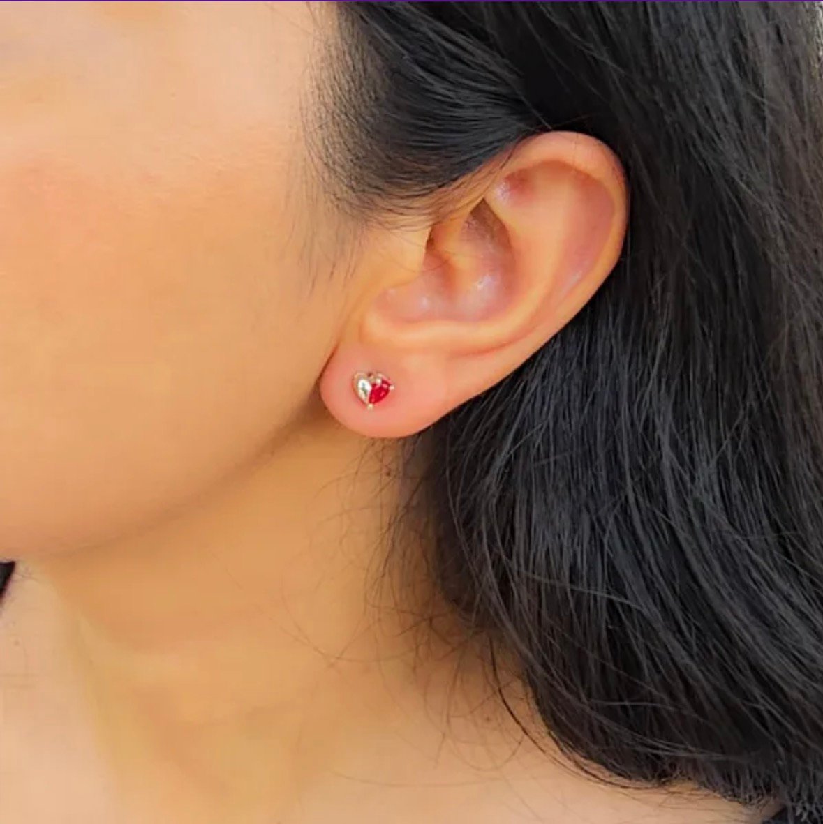 Rumi Heart Studs